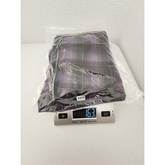 Dixxon Flannel Shirt Mens Medium Purple Plaid LS Ballistic 97 BJ Baldwin Punk - Picture 14 of 15